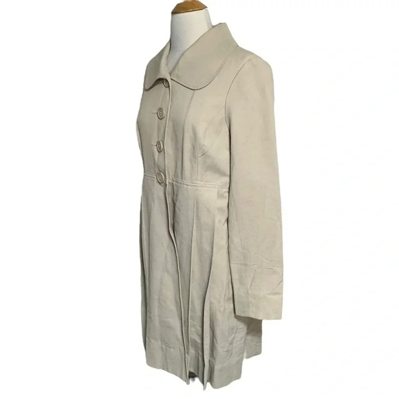 Mossimo M timeless classic cream light weight trench coat - Picture 2 of 11